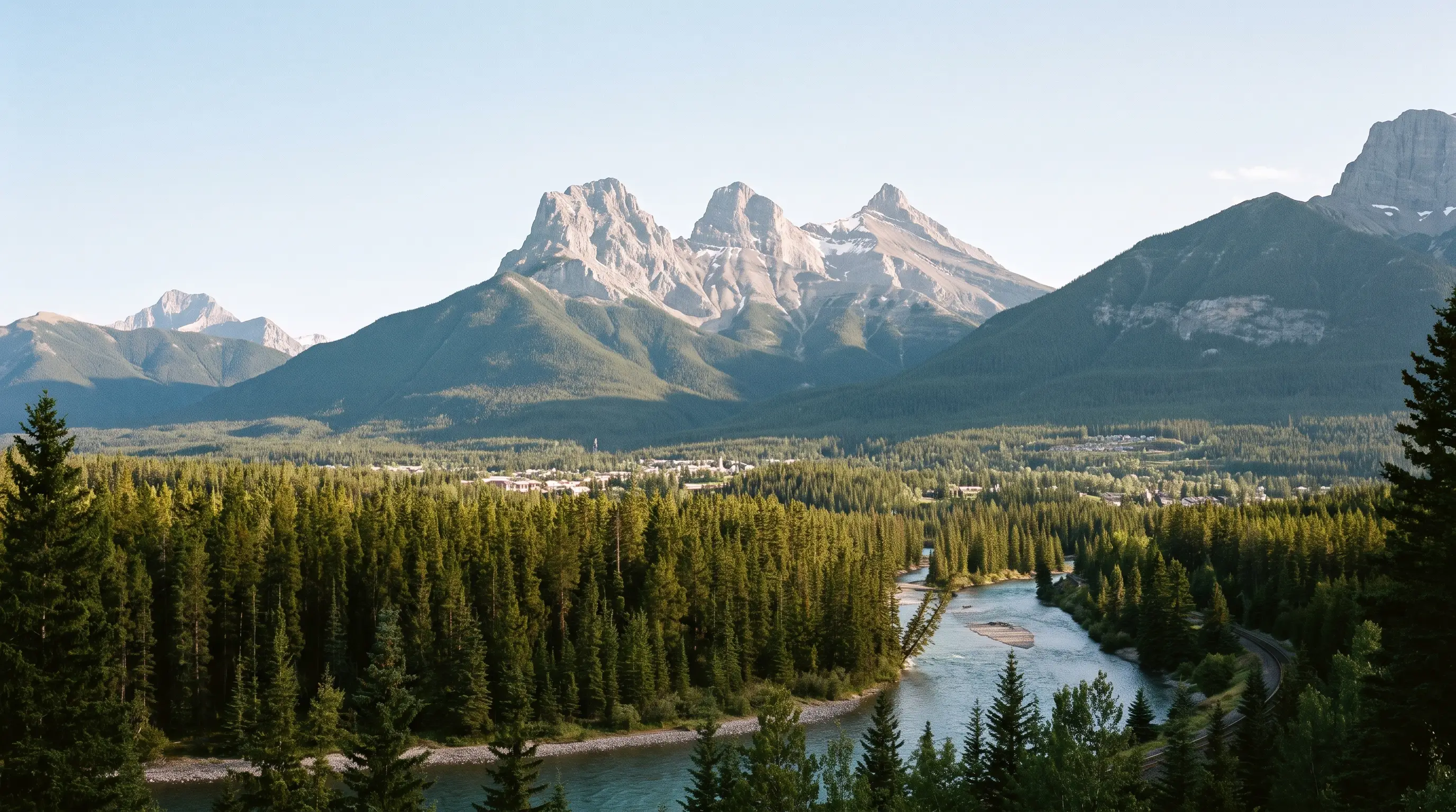 The Three Sisters above the Bow Valley