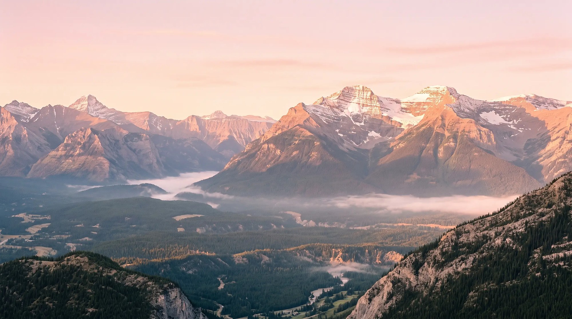 The Canadian Rockies above the Bow Valley, the setting for Serenity Point.