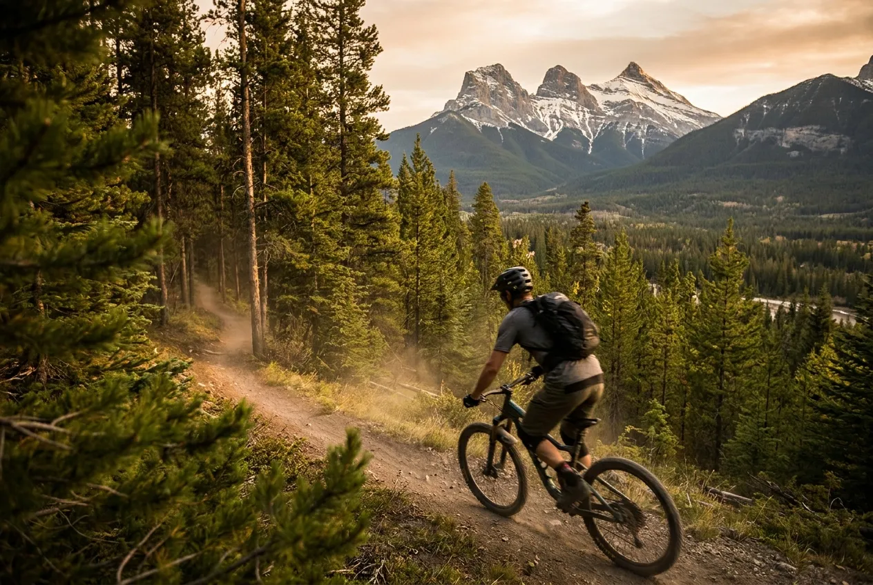 Mountain biking in the Bow Valley